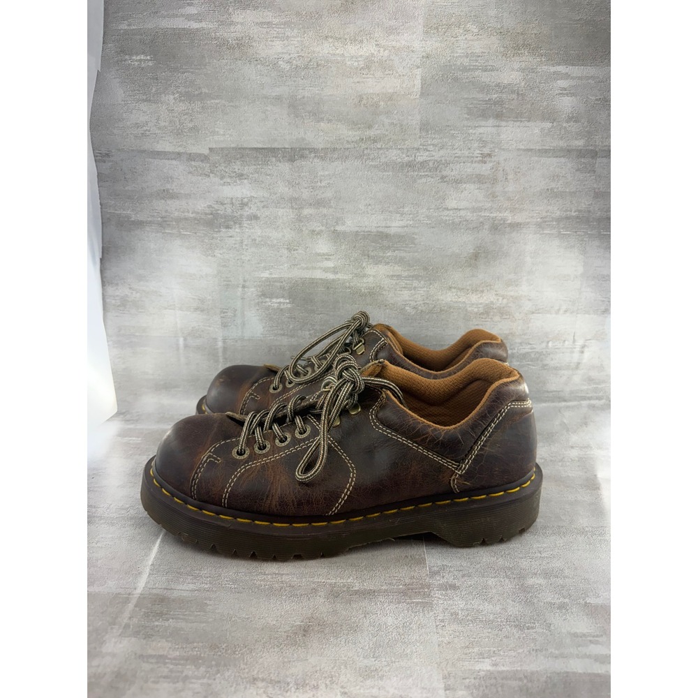 Dr Martens 10940 Brown Leather Lace Up Lug Sole Oxford Shoes Men Sz 10 - Picture 3 of 11